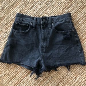 Madewell Black Momjean Shorts - Sz. 25